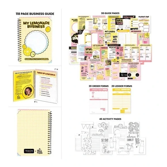 🌸 New Fashion Angels Lemonade Stand Kit, Everything Needed to Run A Kids 🍋 Stand - Picture 11 of 12